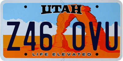 UT license plate Z460VU