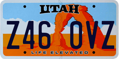 UT license plate Z460VZ