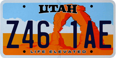 UT license plate Z461AE