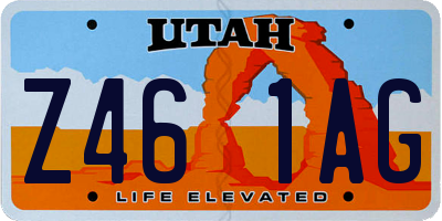 UT license plate Z461AG