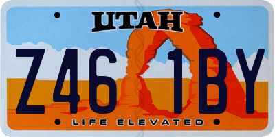 UT license plate Z461BY