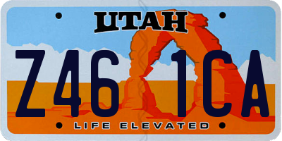UT license plate Z461CA