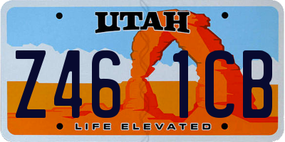 UT license plate Z461CB