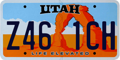 UT license plate Z461CH