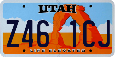 UT license plate Z461CJ