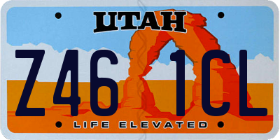 UT license plate Z461CL