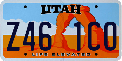 UT license plate Z461CO