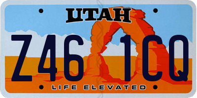 UT license plate Z461CQ