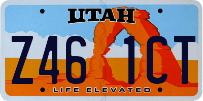 UT license plate Z461CT