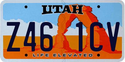 UT license plate Z461CV