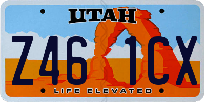 UT license plate Z461CX