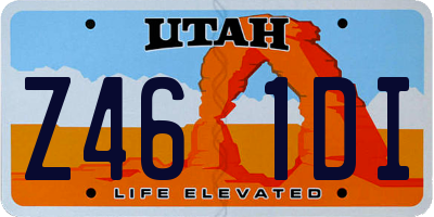 UT license plate Z461DI