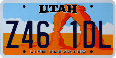UT license plate Z461DL