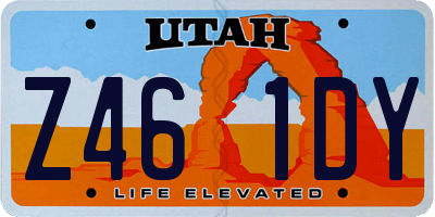 UT license plate Z461DY
