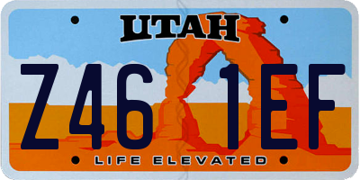 UT license plate Z461EF
