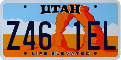 UT license plate Z461EL