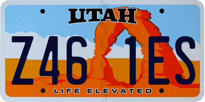 UT license plate Z461ES