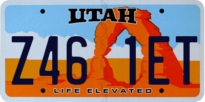 UT license plate Z461ET