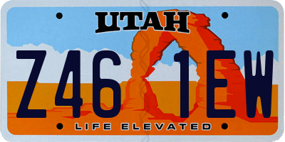 UT license plate Z461EW