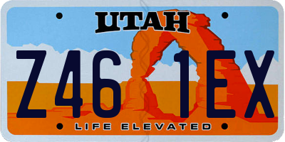 UT license plate Z461EX