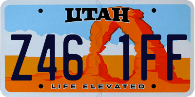 UT license plate Z461FF