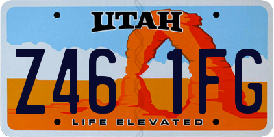 UT license plate Z461FG