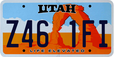 UT license plate Z461FI