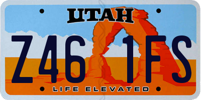UT license plate Z461FS