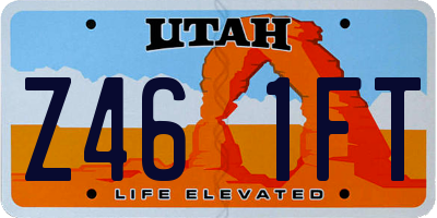 UT license plate Z461FT