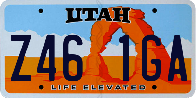 UT license plate Z461GA