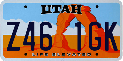 UT license plate Z461GK
