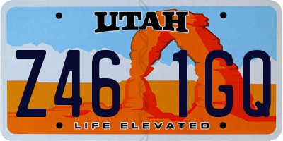 UT license plate Z461GQ