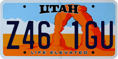 UT license plate Z461GU