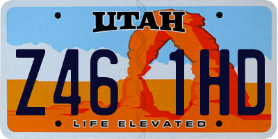 UT license plate Z461HD