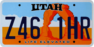 UT license plate Z461HR