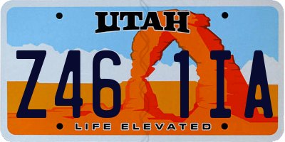 UT license plate Z461IA