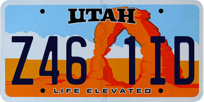 UT license plate Z461ID