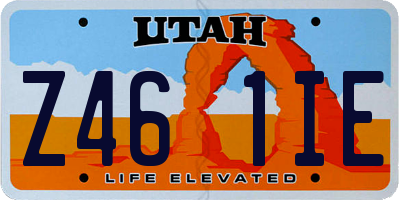 UT license plate Z461IE