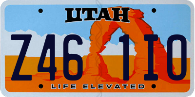 UT license plate Z461IO