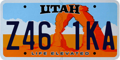 UT license plate Z461KA