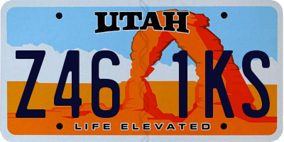 UT license plate Z461KS
