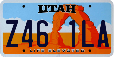 UT license plate Z461LA