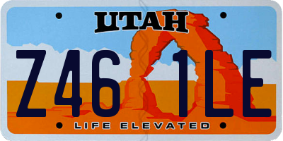 UT license plate Z461LE