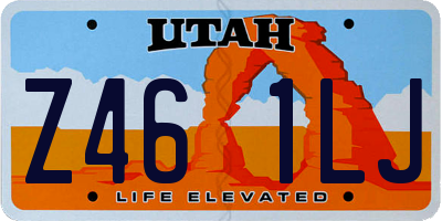 UT license plate Z461LJ