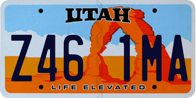 UT license plate Z461MA