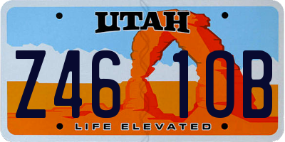 UT license plate Z461OB
