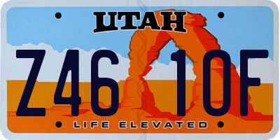 UT license plate Z461OF
