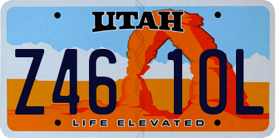 UT license plate Z461OL