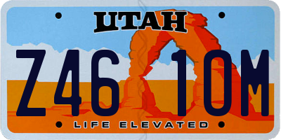 UT license plate Z461OM