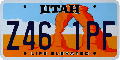 UT license plate Z461PF